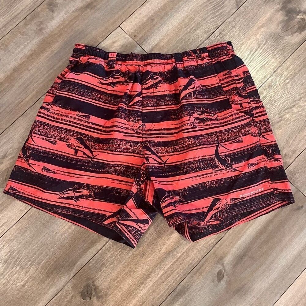 Columbia PFG Mens XL Red Black Omni-Shade Board Shorts Swim Trunks Bin J-43